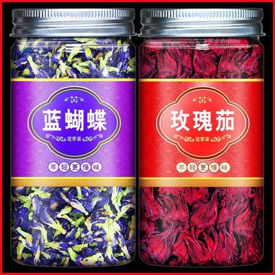 Flores de Ternatea y Rosela Deshidratadas 500g Comestibles - Image 21