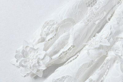 Vestido Hueco Bordado Cintura Esbelta para Mujer - Image 16