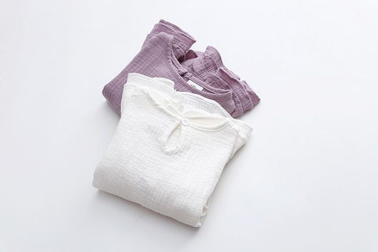 Blusa Infantil de Algodón y Lino con Volantes y Mangas Largas - Image 14