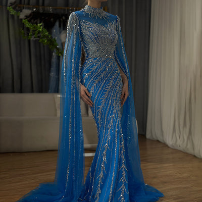 Vestido de Gala Elegante con Mangas Volantes y Falda Sirena - Image 26