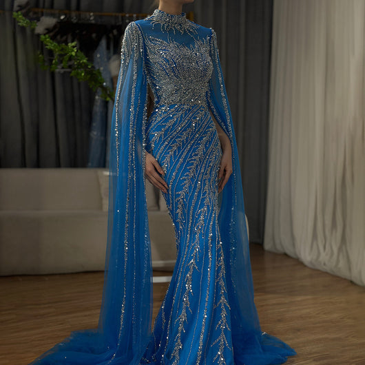 Vestido de Gala Elegante con Mangas Volantes y Falda Sirena - Image 26