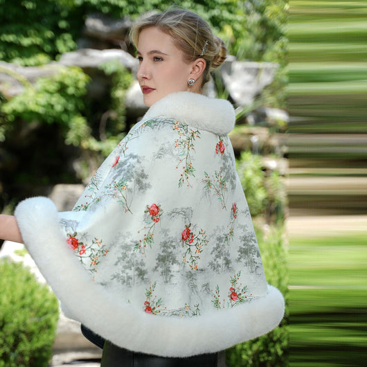 Poncho Tejido Grueso de Color Liso para Otoño e Invierno - Image 21