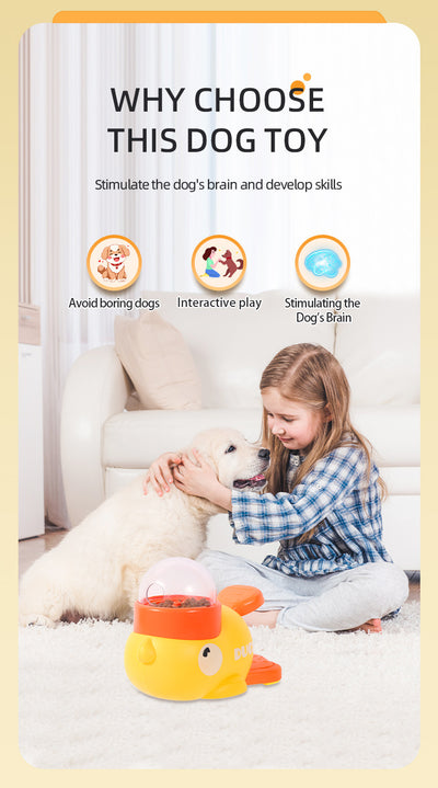 Comedero Interactivo para Perros con Diseño de Pato - Juguete Dispensador Antideslizante - Image 10