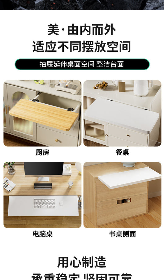 Extensión de Escritorio con Cajón sin Perforación - Soporte Ergonómico Plegable - Image 10