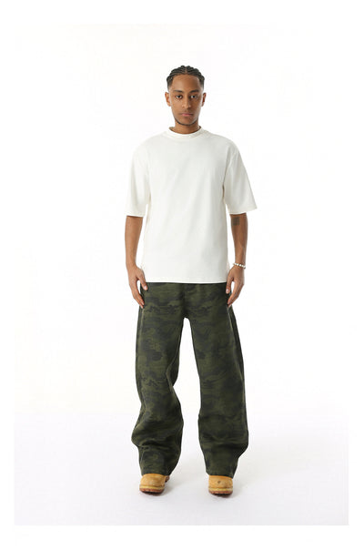 Jeans Rectos Estilo Camuflaje Lavado Clásico - Image 46