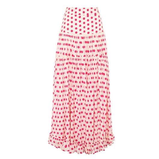 White shorts with blue heart print and ruffled sides, perfect for a fun vacation or casual summer day. - Image 79