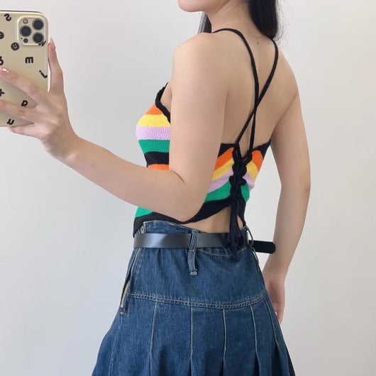 Bolsa Bandolera Retro Arcoíris para Mujer - Estilo Hot Girl Europeo - Image 32