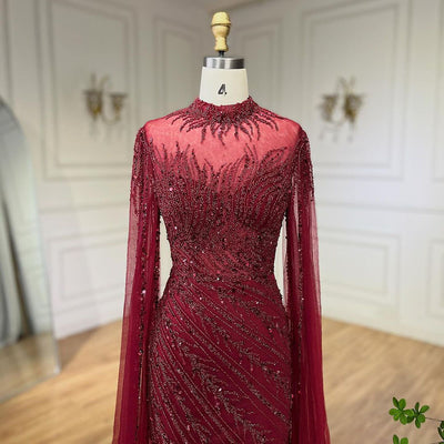 Vestido de Gala Elegante con Mangas Volantes y Falda Sirena - Image 22
