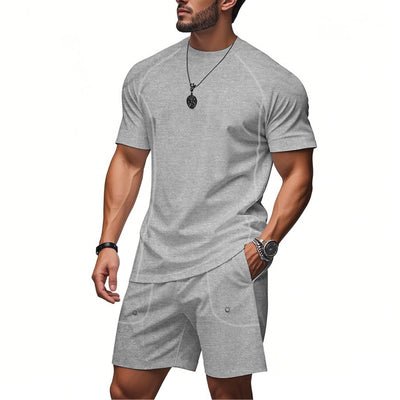 Conjunto Minimalista de Shorts y Playera de Algodón Suelta - Image 15