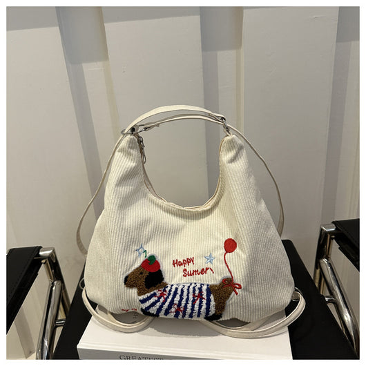 Bolso Tote Retro de Gran Capacidad para Mujer - Bolsa Casual de Hombro - Image 13
