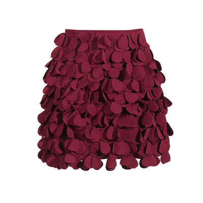 Falda Corta A-Line con Detalles de Costura Decorativa - Image 18