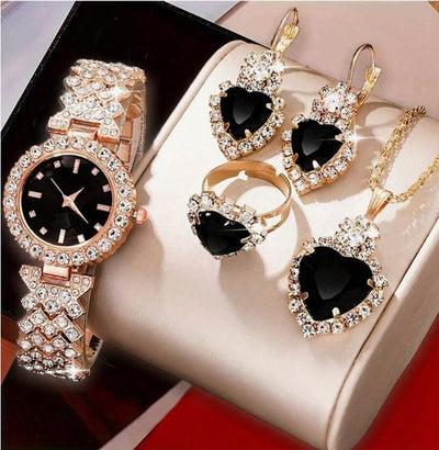 Juego de Reloj y Joyas con Cristales de Colores Cuarzo - Image 19