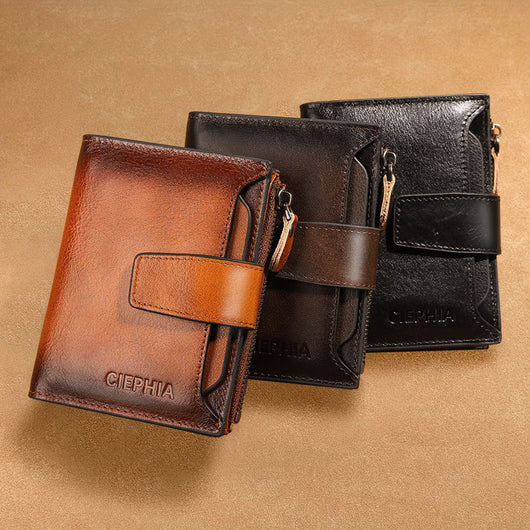Billetera de Cuero para Hombre con Protección Antirrobo y Monedero - Image 20
