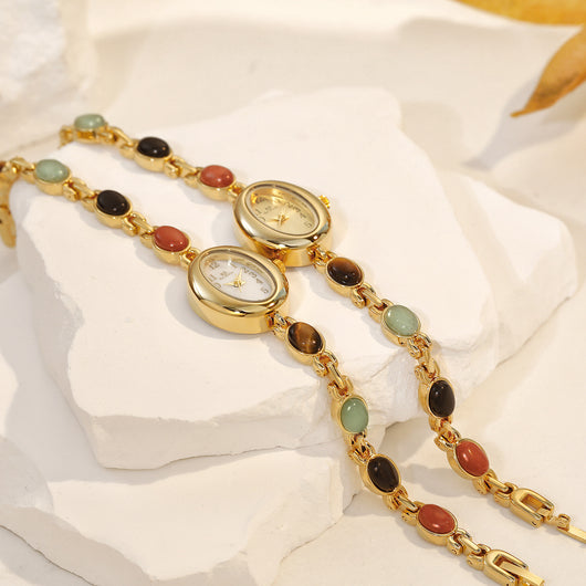 Pulsera de Jade Natural Multicolor Fu Lu Shou - Abundancia y Protección - Image 16