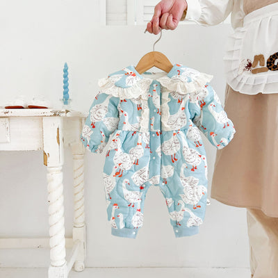 Pijama Enterizo de Algodón Grueso para Recién Nacido - Image 18