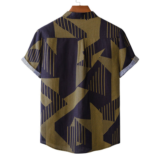 Camisa de Lino Floral Casual para Hombre - Image 55
