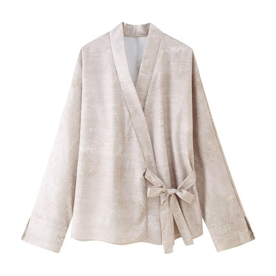 Conjunto de Dos Piezas: Blusa Bordada y Pantalón Pierna Ancha - Image 16