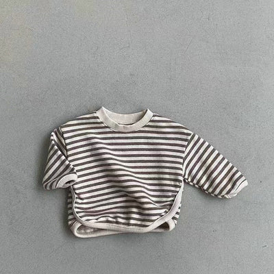 Sudadera Holgada a Rayas para Niña - Comodidad Casual - Image 31