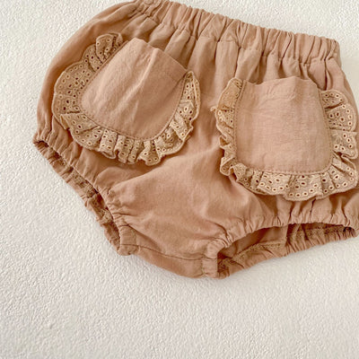 Conjunto de Dos Piezas para Bebé Niña con Blusa de Mangas Volantes y Bloomer - Image 25
