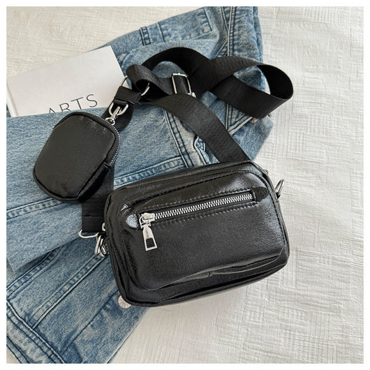 Bolsa Crossbody Cuadrada Estilo Occidental con Correa Ancha - Práctica y Elegante - Image 37