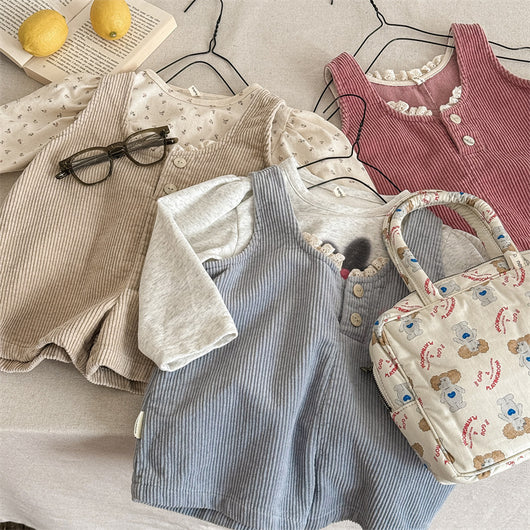 Enterizo de Pana para Niña con Cinco Bolsillos - Primavera - Image 17