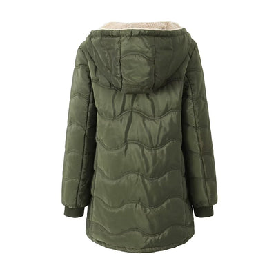 Sudadera con Capucha Estampado Geométrico Onda - Algodón Térmico Forrado - Image 37