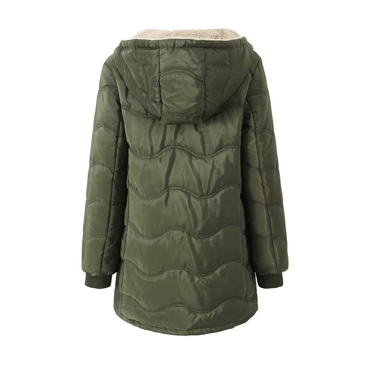Sudadera con Capucha Estampado Geométrico Onda - Algodón Térmico Forrado - Image 37