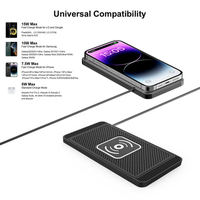 Cargador Inalámbrico para Auto 15W con Inducción Inteligente Automática - Image 14