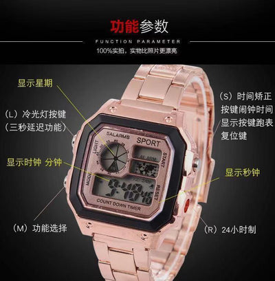 Reloj LED Luminoso de Moda para Hombre con Personalidad - Image 8