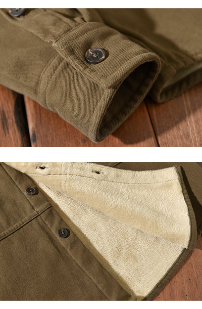 Chamarra de Trabajo Casual para Hombre con Forro de Algodón y Terciopelo - Image 20