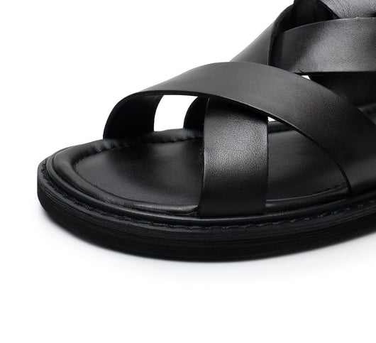 Sandalias Casuales de Cuero Genuino para Hombre - Comodidad de Verano - Image 23