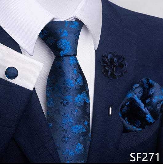 Combo Corbata, Traje y Pañuelo de Bolsillo para Hombre - Juego 8 - Image 114