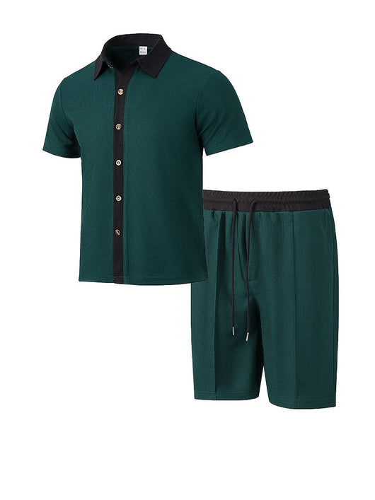 Conjunto de Vacaciones para Hombre: Camisa y Pantalones Cortos - Image 42