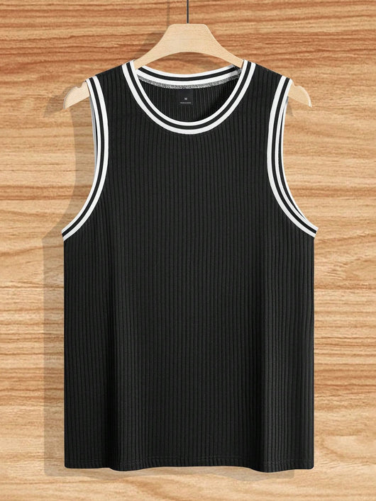 Chaleco Deportivo Ajustado con Rayas Verticales Tejidas - Image 22