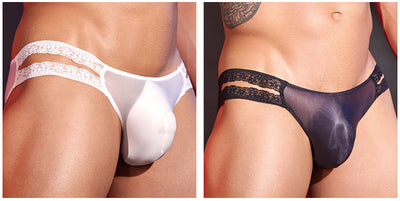 Lencería Sensual Transparente de Encaje Delicado para Hombre - Image 13