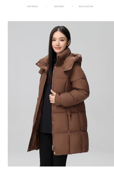 Abrigo Acolchado de Algodón Talla Grande para Mujer - Image 37