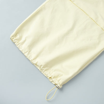 Pantalones Casuales Sueltos con Cordón Ajustable - Poliéster Liso para Mujer - Image 23