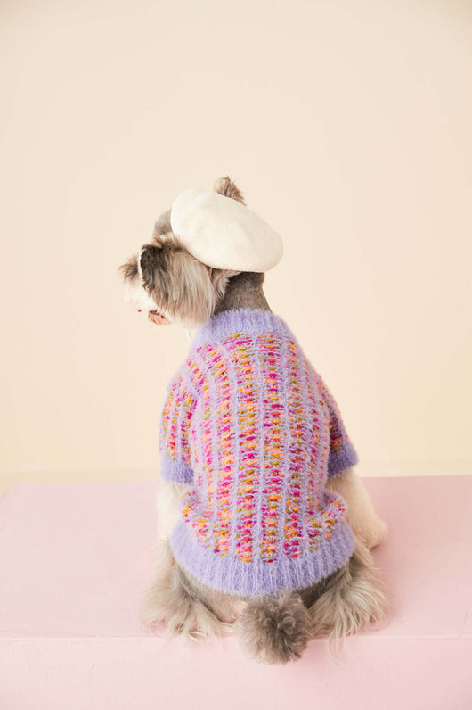 Cardigan Tejido para Perras Otoño e Invierno - Suéter Colorido - Image 52