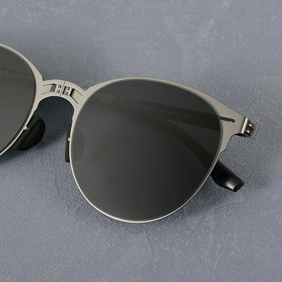 Gafas de Sol Vintage Plegables para Hombre en Acero Inoxidable - Image 31