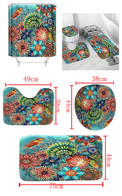 Cortina Bohemia Impermeable con Estampado Digital y Tecnología Antiviento - Image 28