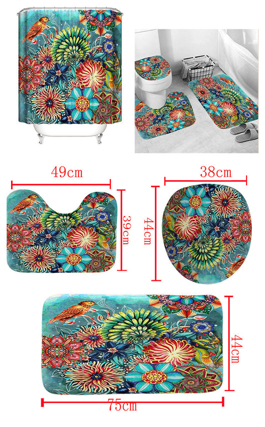 Cortina Bohemia Impermeable con Estampado Digital y Tecnología Antiviento - Image 28