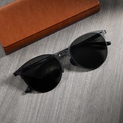Gafas de Sol Vintage Plegables para Hombre en Acero Inoxidable - Image 21