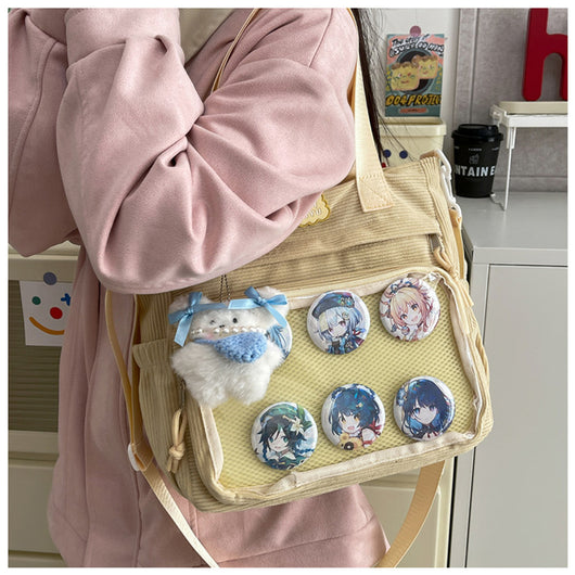 Bolsa Crossbody Transparente de Gran Capacidad Estilo Japonés para Estudiantes - Image 26