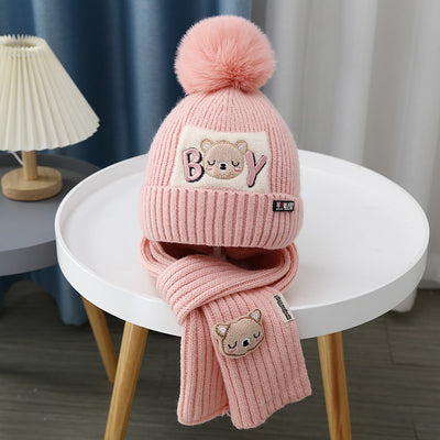 Gorro y Bufanda Tejida para Bebé - Conjunto Osito Calientito - Image 21