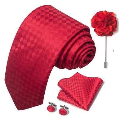 Combo Corbata, Traje y Pañuelo de Bolsillo para Hombre - Juego 8 - Image 142