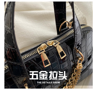 Bolso de Hombro con Patrón de Piedra y Cadena Personalizada - Image 18