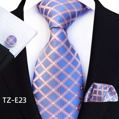 Set de 3 Piezas: Corbata Paisley, Pañuelo de Bolsillo y Gemelos - Image 38