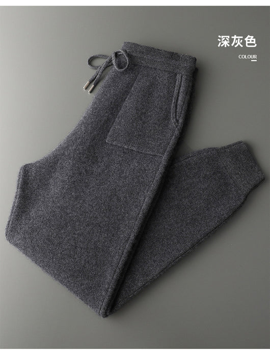 Conjunto de Sudadera con Capucha y Pantalón Tejido de Color Liso para Hombre - Image 10
