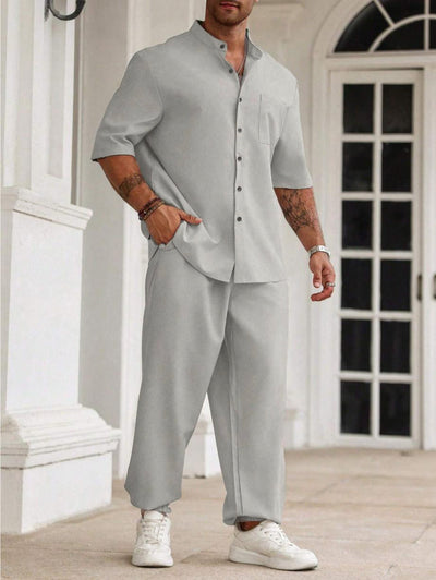 Pantalones Cortos Casuales de Algodón y Lino para Hombre - Image 25