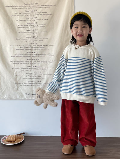 Suéter Tejido Coreano Oversized a Rayas con Capas Intercambiables - Image 16